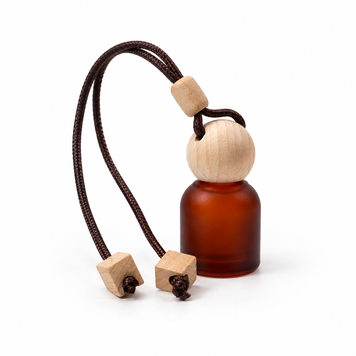 Скляна пляшка для автодифузора  10 мл &ldquo;Brown Mate Ball&rdquo; (матова коричнева) cardifround_brown фото