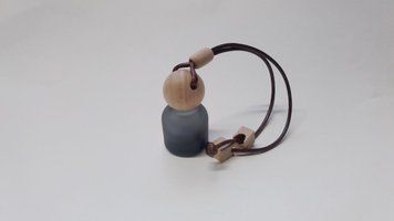 Скляна пляшка для автодифузора 10 мл &ldquo;Black Ball &rdquo; (матова чорна) cardifround_black фото