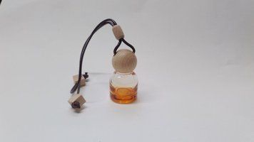 Скляна пляшка для автодифузора 10 мл &ldquo;Brown Ball &rdquo; (прозора коричнева) cardifround_trbrown фото